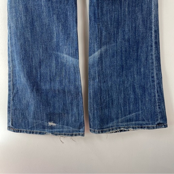 ASO Hannah Montana Miley Cyrus Vintage Low Rise Distressed Bootcut Jeans Y2K - Picture 9 of 11